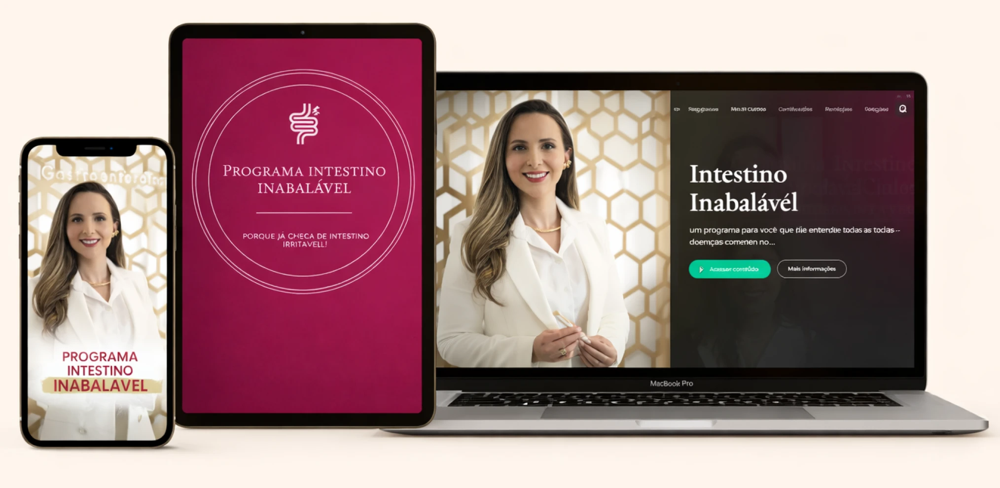 Mockup do Curso Intestino Inabalável